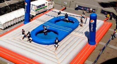 Китай Суд PVC раздувной Bossaball Durable 0.55mm для взрослых раздувных игр продается