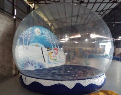 China Globo inflable de la nieve de la Navidad, bola inflable de la Navidad de la lona del PVC para al aire libre en venta