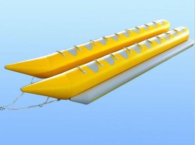 China Miet-Plato PVC-Planen-Wasser-Reiter-Bananen-aufblasbares Boot mit doppeltem Rohr zu verkaufen