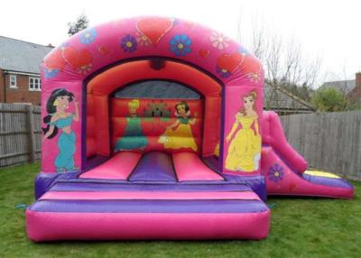 China Aufblasbarer kombinierter Prahler Prinzessin-Bounce House Little Tikes mit Dia zu verkaufen