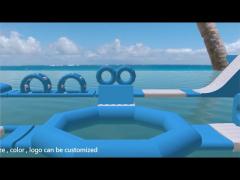 PVC Inflatable Water Park For Island  Sport / Aquapark  Tarpaulin