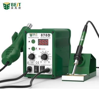 China NEW Technology BST-878D High Efficiency Automatic Soldering BST-878D Auto Hot Air Smd Bga Rework Soldering Station Ex Factory Price 450w CE for sale