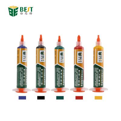 China PCB BSA UV Light Solder Curing Solder Resist Oil UV Light Curing Solder Resist Oil PCB Board Green Oil Butter Special Protective Paint for sale