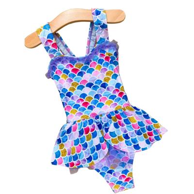 China Breathable 2023 Hot Summer Child Girl Mermaid Swimsuit One Piece Swimwear for sale