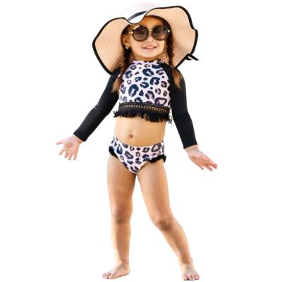 China Breathable Custom Cute Kid Ruffle Bathing Suits Child Swimwear Toddler Girl Bathing Suits for sale