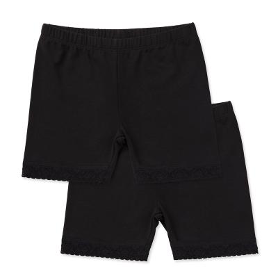 China Breathable Pure Color Wholesale Breathable Sustainable Waistband Girl Pants Lace Up Children's Underwear for sale