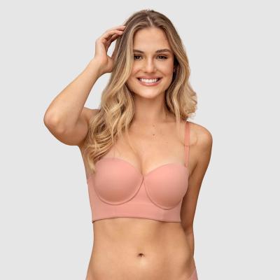 China QUICK DRY Seamless Wireless Bralette Brasier Soutien Gorge Women Strapless Longline Contouring Bra for sale