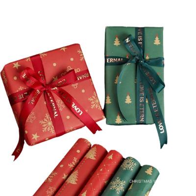 China Wholesale Waterproof Christmas Gift Wrapping Paper Bouquet Wrapping Paper for sale