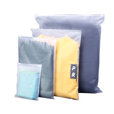 China Custom Recyclable Your Own Logo Recycled Pouches Frosted Apparel Poly Mailing Ziplock Garment Bag Plastic Bags Zipper for sale