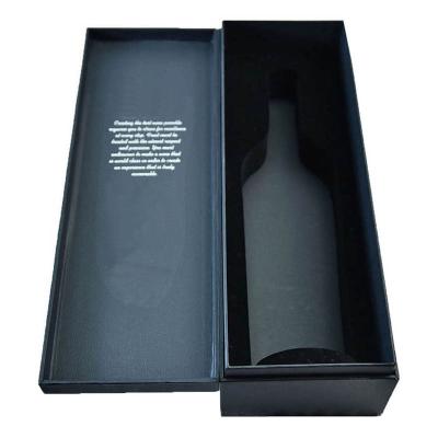 China Handmade Luxury Custom Paper Cardboard Red Wine Bottle Magnetic Single Gift Packaging Box for sale