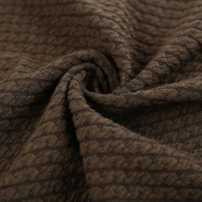 China New Design Great Quality Shrink-Resistant Jacquard Elastic Knitting Polyester Dyed Fabric for sale