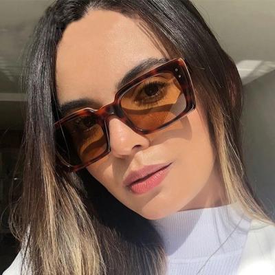 China High Quality New Women's Sun Glasses Small Square Frame Vintage Style Sun Glasses Outdoor UV Protection Wholesale Oval Glass for sale