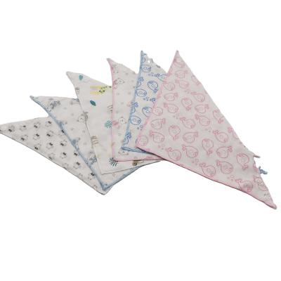 China Washable Made In China Top Quality Product Popular Triangle Shaped Cotton Muslin Bib for sale