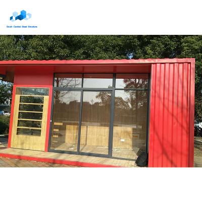 China Parking lot new design shipping container house prefab modular villa in philippines for sale