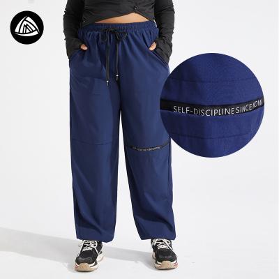 China Breathable Women Fashion Plus Size Sports Equipment Low MOQ Jogging Sweatpants Loose Fit Lightweight Cargo Pants for sale