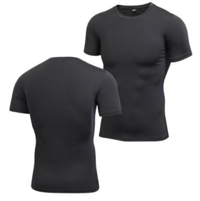 China QUICK DRY Mens Compression T-Shirt Sports Quick Dry Shirt Running Short Sleeve Shirt for sale