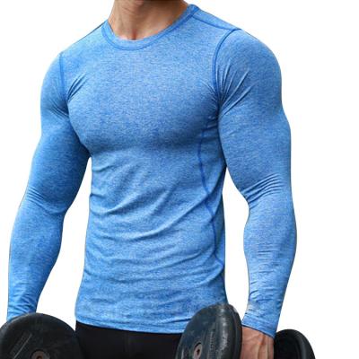 China Manufacturer Custom Design Quick Dry Gym Rash Guards Bjj Men's Long Sleeve Compression Top for sale