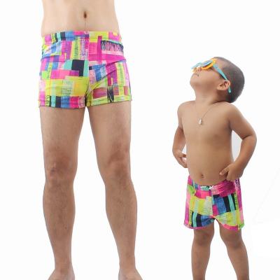 China And Son Swimwear Family Summer Swimwear Mens Anti-UV Father Boy Shorts Swimwear Matching Clothes for sale