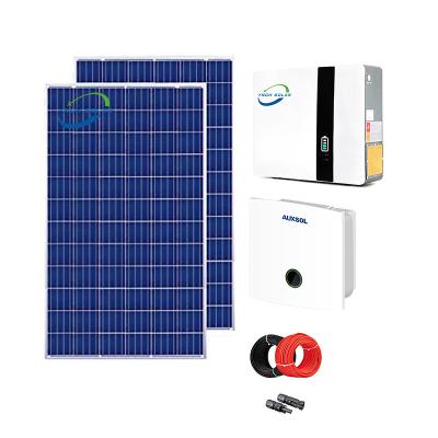 China Chinese Home Solar Complete System 5kw Lithium Battery High Efficiency 540W Solar Panels Price Off Grid Solar Power System for sale