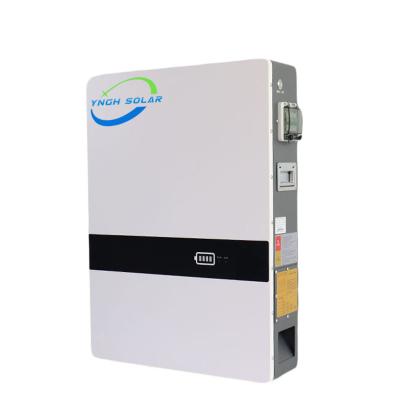 China Modules connection communication 10kw lifepo4 battery 200ah power wall 48V 52ah lithium battery pack for home energy storage system for sale