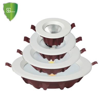 China China Factory Custom Modern Aluminum COB Dimmable 7W 10W 15W 30W Indoor Round LED Downlight With Driver for sale