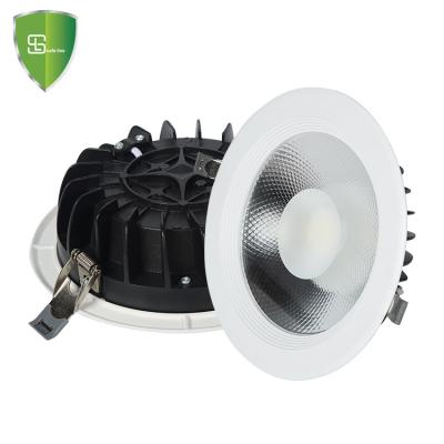 China Modern High Quality Hotel Store Corner Adjustable 30w LED Indoor COB Downlights With Driver for sale