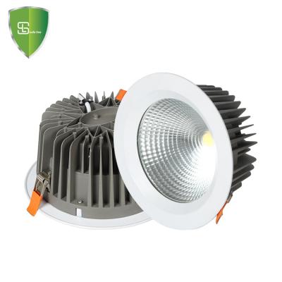 China Best Selling Modern 60Watt Round Commercial Ceiling Aluminum Led Cob Downlights With Driver for sale