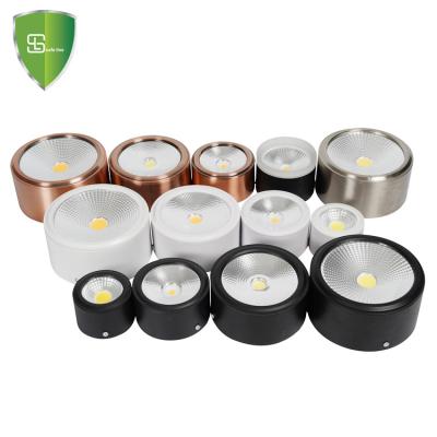 China Modern Premium Quality Aluminum Black White COB Silver 7W 10W 15W 30W LED Downlight With Driver for sale