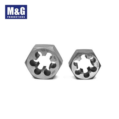 China Threading HSS Hexagon Die Nuts Threading High Speed ​​Steel Or Alloy Tool Steel for sale