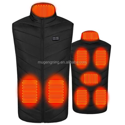 China Heating Breathable Vest 11 Heated Zones Outdoor Smart USB Charging Battery Pack Bubble Electric Heating Vest for sale