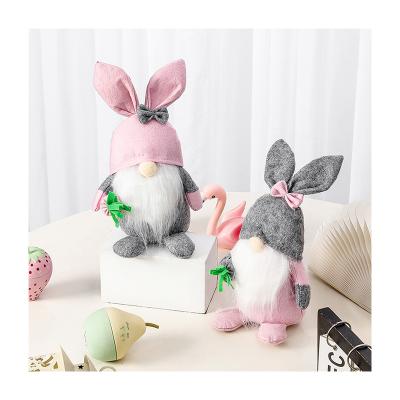 China 2022 New Easter Plush Gnome Rabbit Faceless Cute Doll Eggs Handmade Home Decoration Spring Bunny Ornaments Kids Gifts for sale