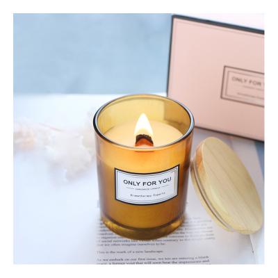 China Fashionable Customize Round Scented Candle Soy Wax Tins Container Luxury Matte Glass Scented Candles Gift Set for sale