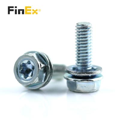 China Customized Pan OEM Tooth Lock Washer Torx Sems Internal Hex Screws for sale