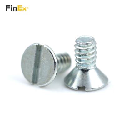 China Free Sample Slotted Countersunk Small Pan Head Carbon Steel Flat Product Machine Lead Screw for sale