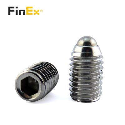 China Pan Factory Price Custom Stainless Steel Spring Plunger Hex Plug Ballpoint Pen Worm Set Screw for sale