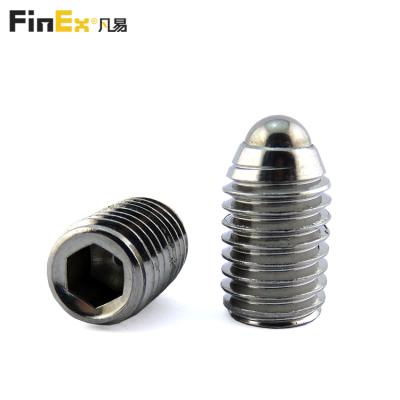 China Pan Factory Price Stainless Steel Spring Hex Socket Ballpoint Pen Worm Set Screw for sale