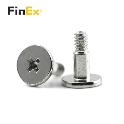 China Pan Factory Price Custom Phillips Large Flat Head Profile Step Ultra Low Profile Shoulder Screw for sale