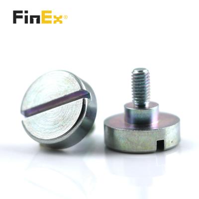 China Cheese Pan Custom Non M3 11mm Standard Length Galvanized Head Slotted Shoulder Screw for sale