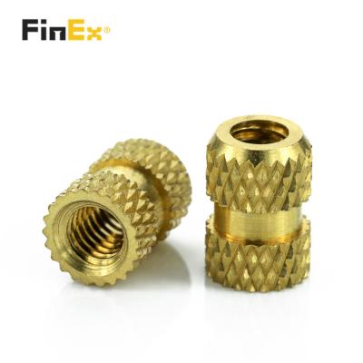 China Plastic Brass Insert Nut M4 Thread Insert Knurled Nut for sale