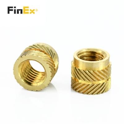 China Factory Manufacture IUTB Anti Skid Plastic Brass Arabesque Precision Knurled Insert Nut for sale