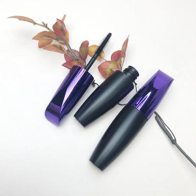 China Custom Cosmetic Private Label Round 15ml Mascara Bottle Containers With Spray Plating Lid Mascara Tube With Brush for sale