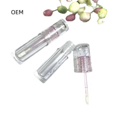 China Custom Plastic Lip Gloss Containers PETG Lip Gloss Tube Round 3ml Lip Gloss Tube Private Label Lip Gloss Tube for sale