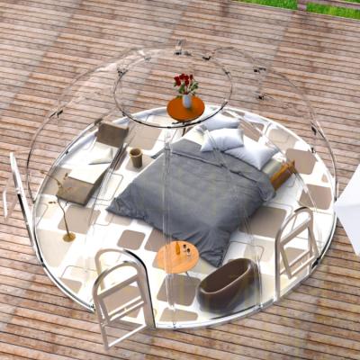 China Newest Design Fashion Panoramic View Resort Bubble Tent Transparent Prefab Dome Homes for sale