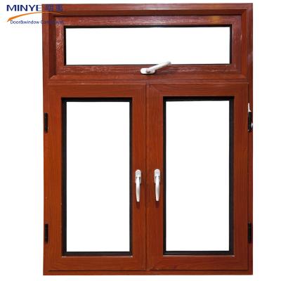 China Double Swing Frame Aluminum Casement Window Small Aluminum Casement Window zu verkaufen