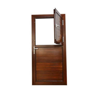 China Swing Aluminum Interior Doors Casement Doors Design With Wood Color Bedroom Door Te koop