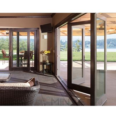 China Modern Aluminum French Style Folding Doors Folding Door Iron Modern Doors for sale