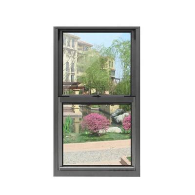 China Sliding Aluminum Frame Vertical Down Windows Single Hung Window Price for sale