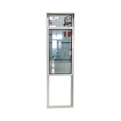 China Sliding American Style Hung Single Pane Tempered Glass Simple Residential Aluminum Windows for sale