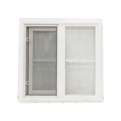 China Minye Sliding Customized Screen Upvc Sliding Plastic Window 3 Track For Canada à venda