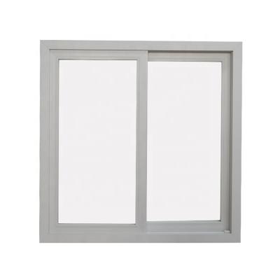 China Sliding UPVC / PVC Sliding Window With Tempered Glass Clear White Color Customized Color à venda